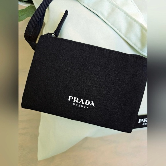 Prada Mint Green and Black REVERSABLE Tote Bag and Prada glasses/sunglasses case - Picture 7 of 8